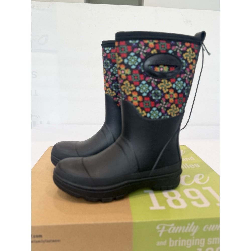 Western Chief WarmBuilt Waterproof Insulated Neoprene Faux Fur Wide Calf Boots 7